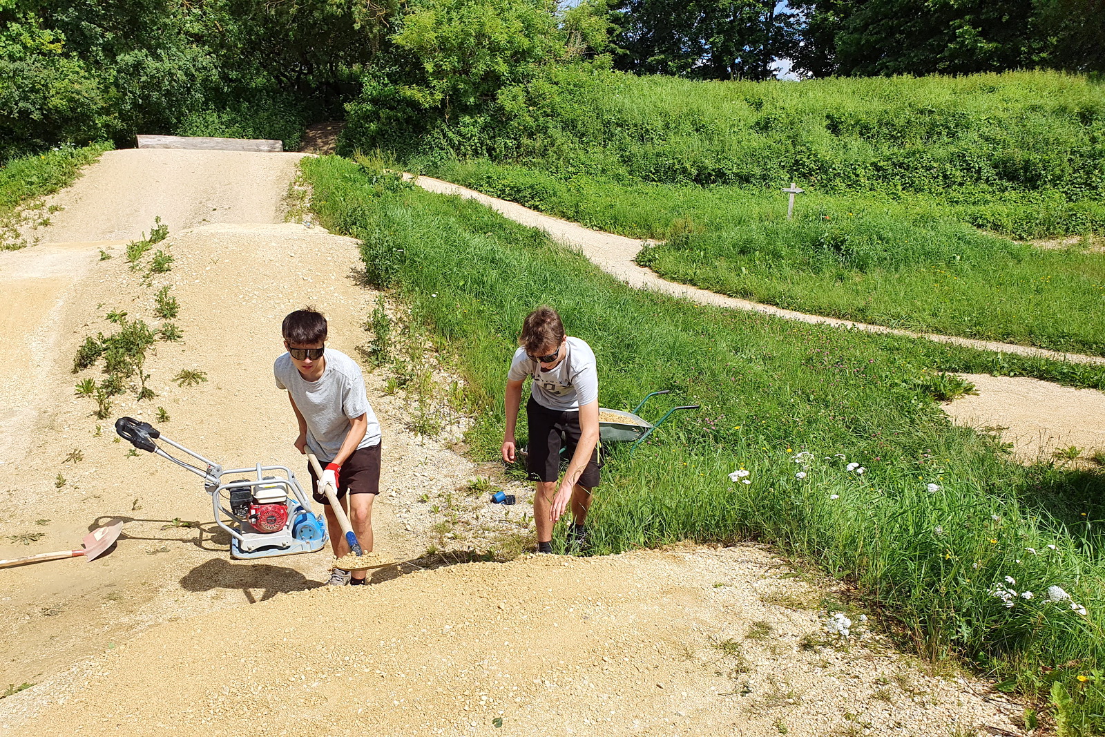 Rüttel-Aktion im Bike-Park