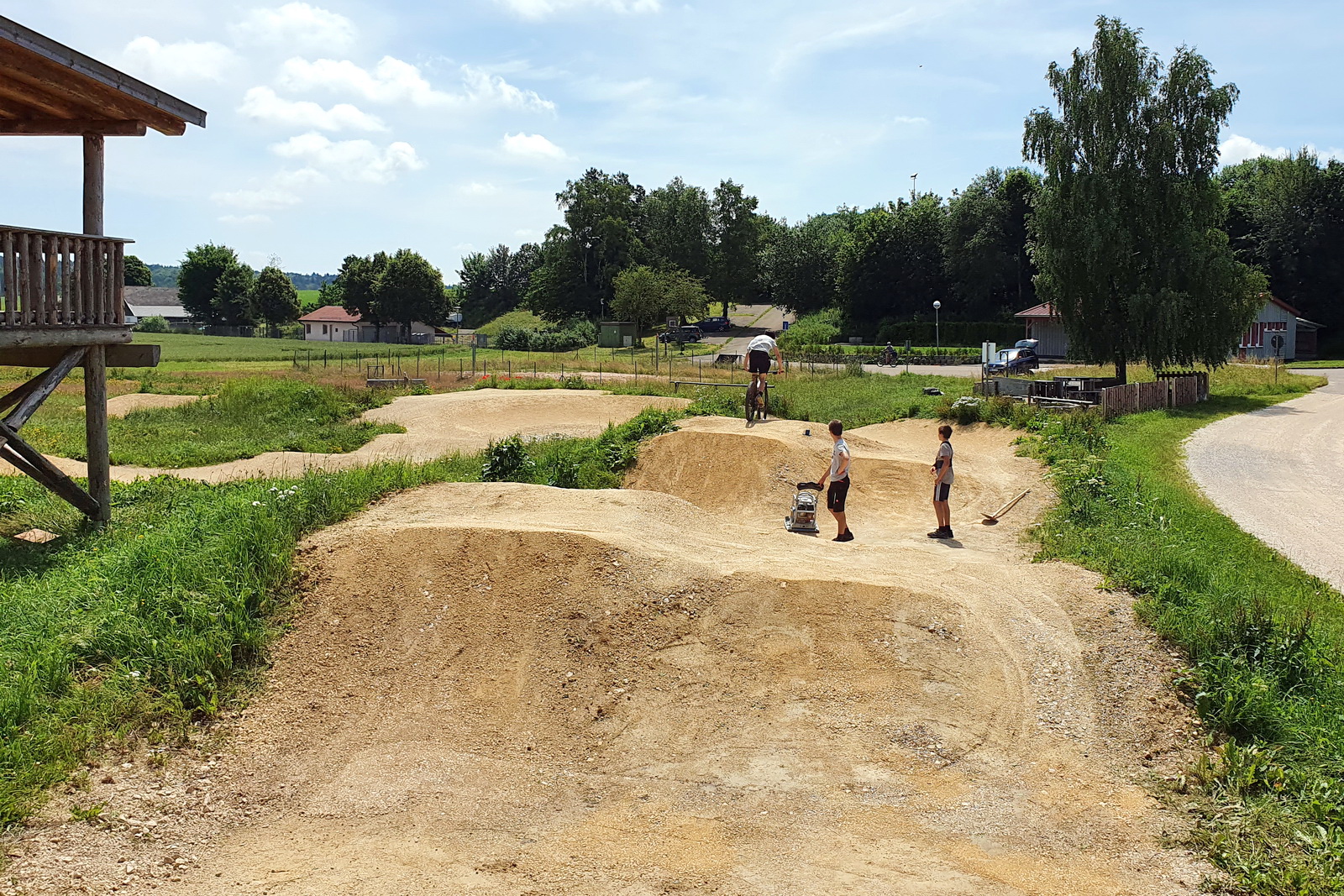 Rüttel-Aktion im Bike-Park