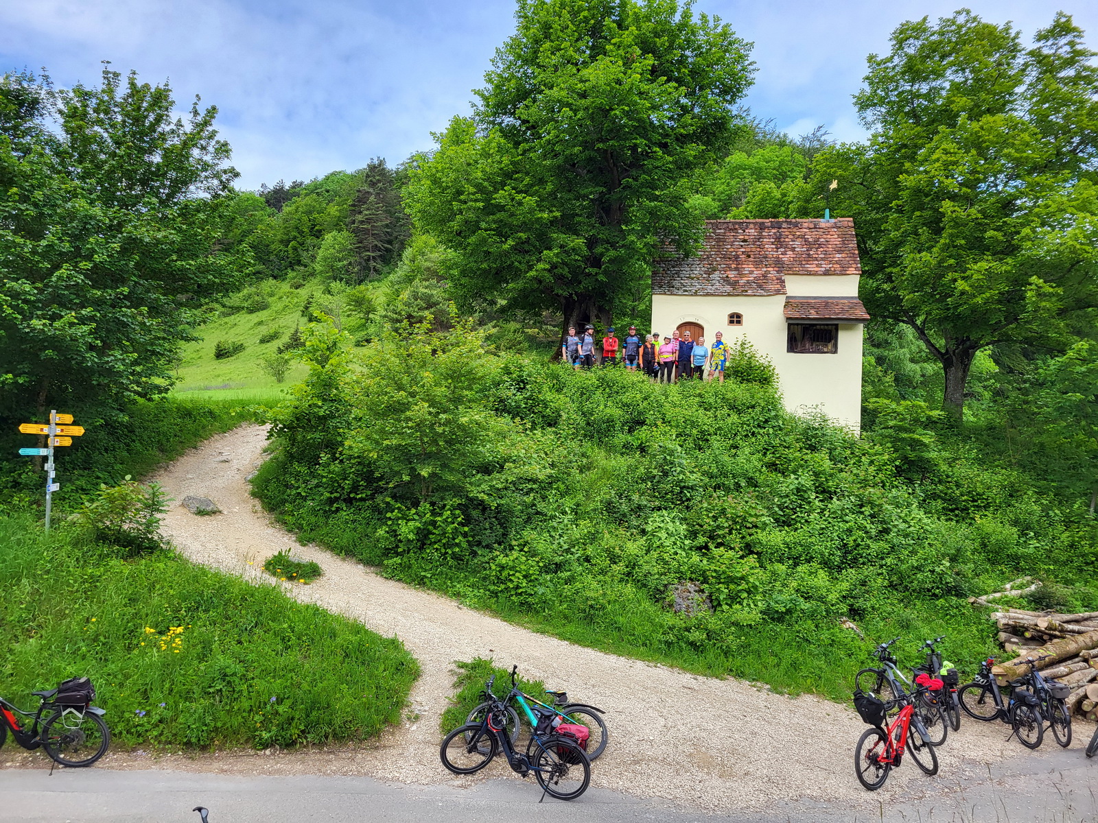 Mittwochsradler unterwegs zum Staufeneck