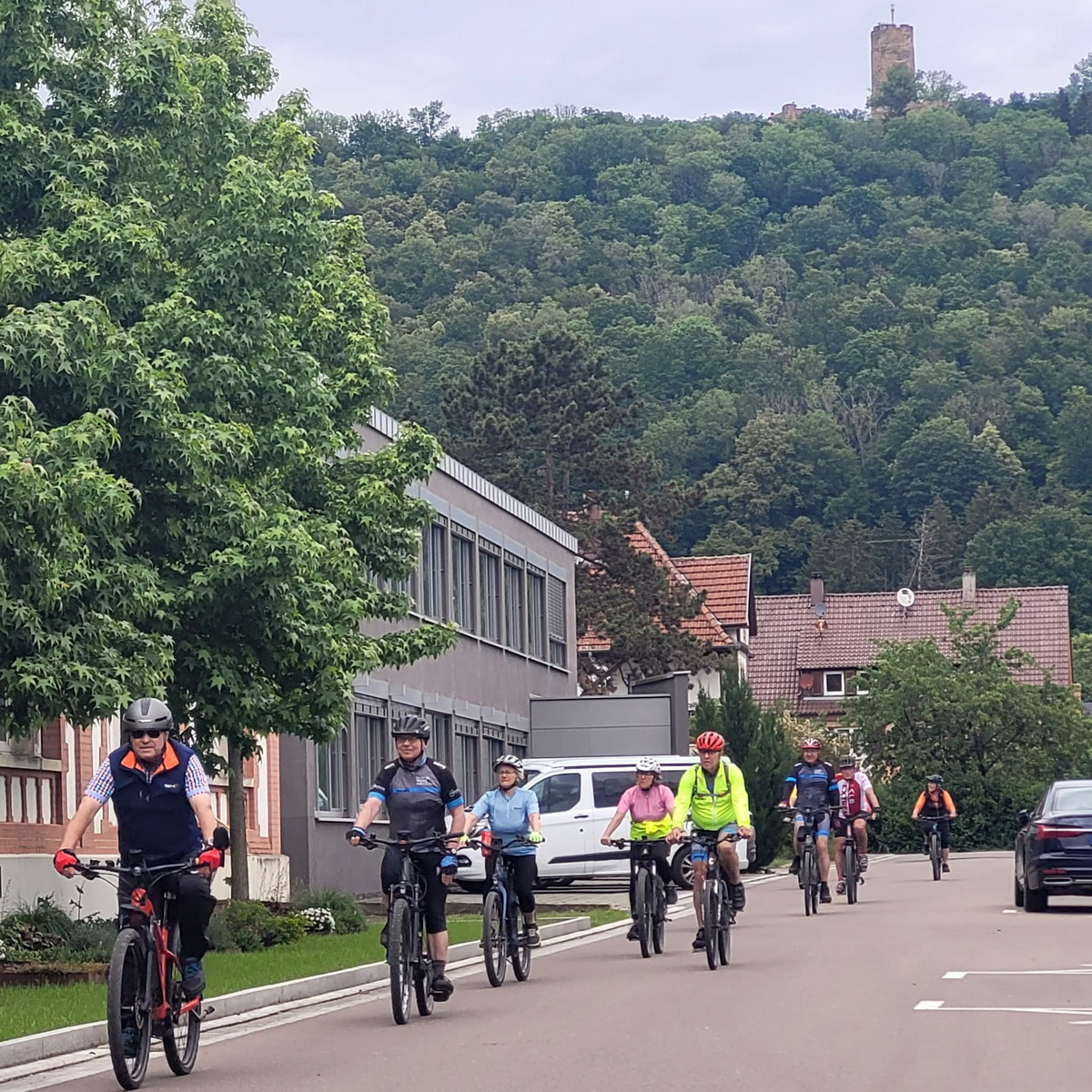 Mittwochsradler unterwegs zum Staufeneck