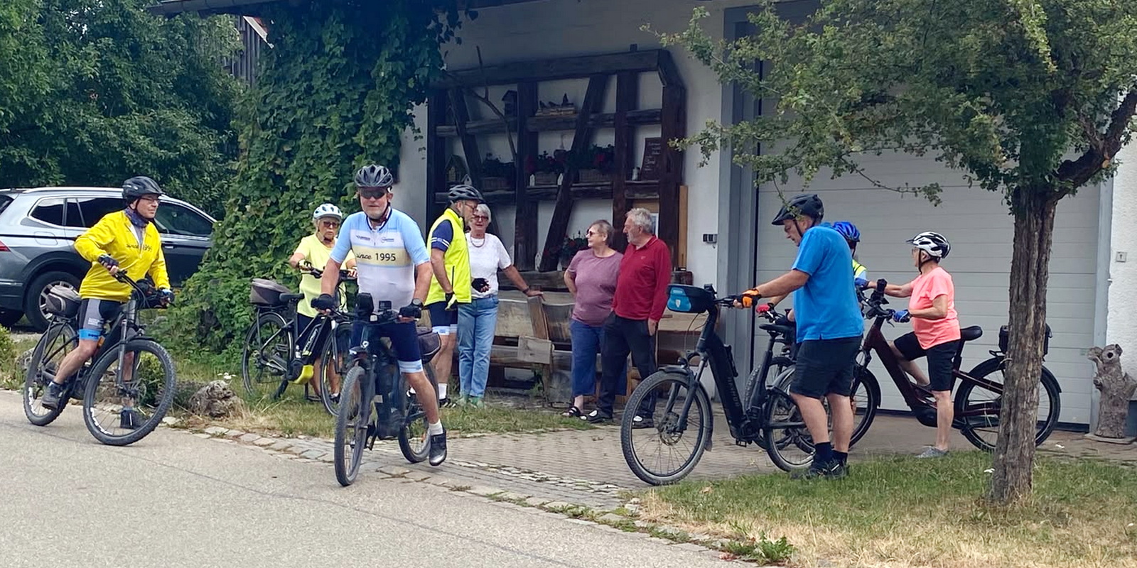 Mittwochsradler unterwegs nach Dettingen