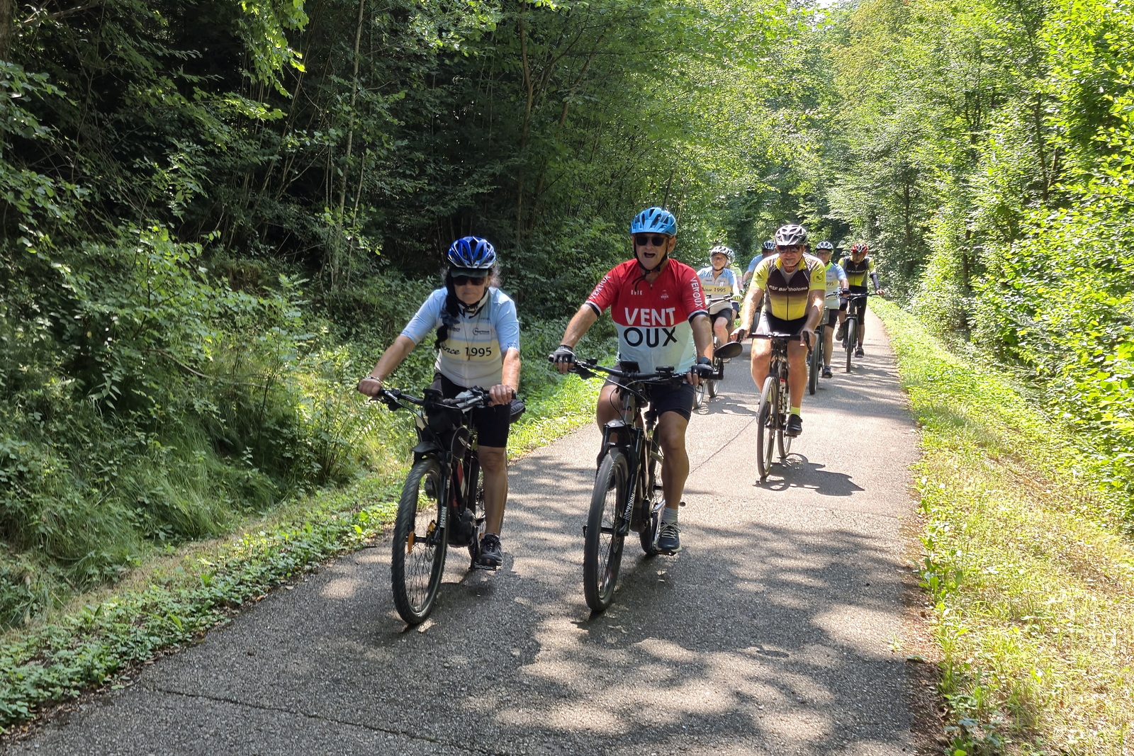 Mittwochsradler im Friedwald Wangen