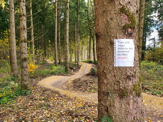 Bike-Trails am Wirtsberg gesperrt!